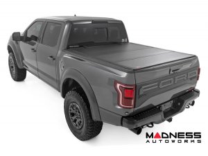 Ford F-150 Bed Cover - Tri-Fold - Flip Up - Hard Cover - 5'7" Bed - 2021-Up Ford F-150 Bed Cover - Tri-Fold - Flip Up - Hard Cover - 5'7" Bed - 2021-Up